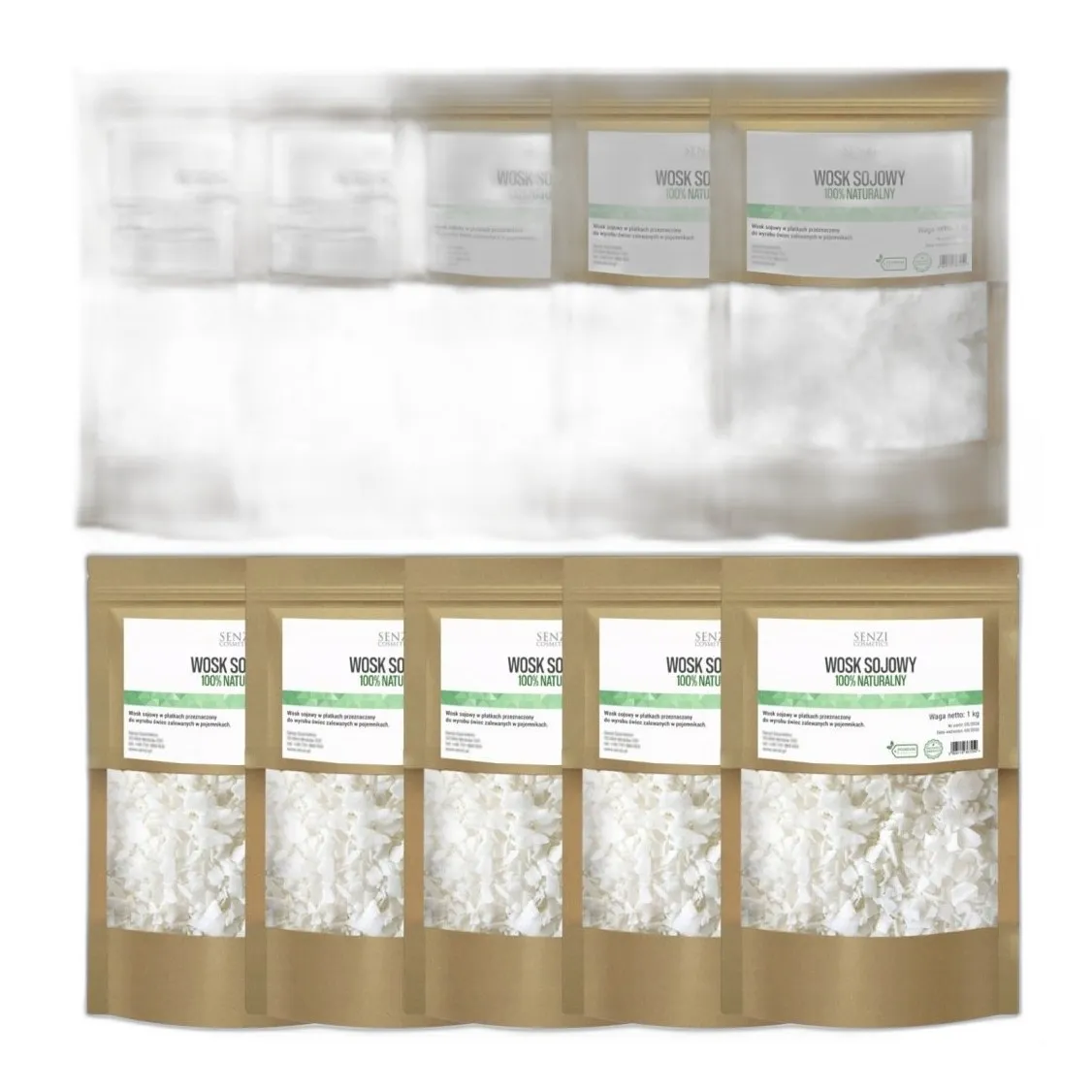 wosk sojowy naturalny — zdjęcie produktu
